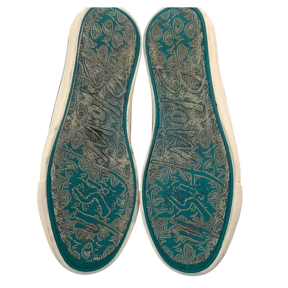 Blowfish Malibu Womens Leopard Print Distressed Canvas Slip On Sneakers Brown - Picture 2 of 6